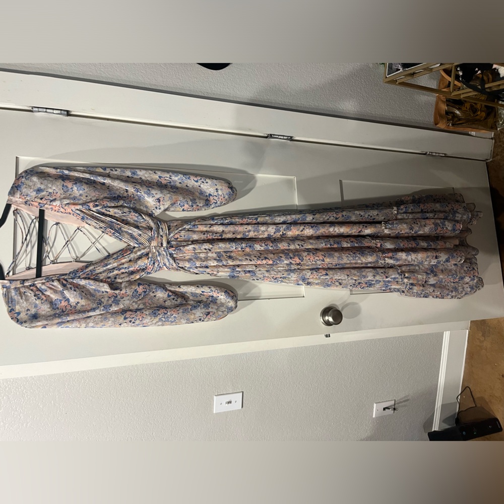 Floral wedding guest dress